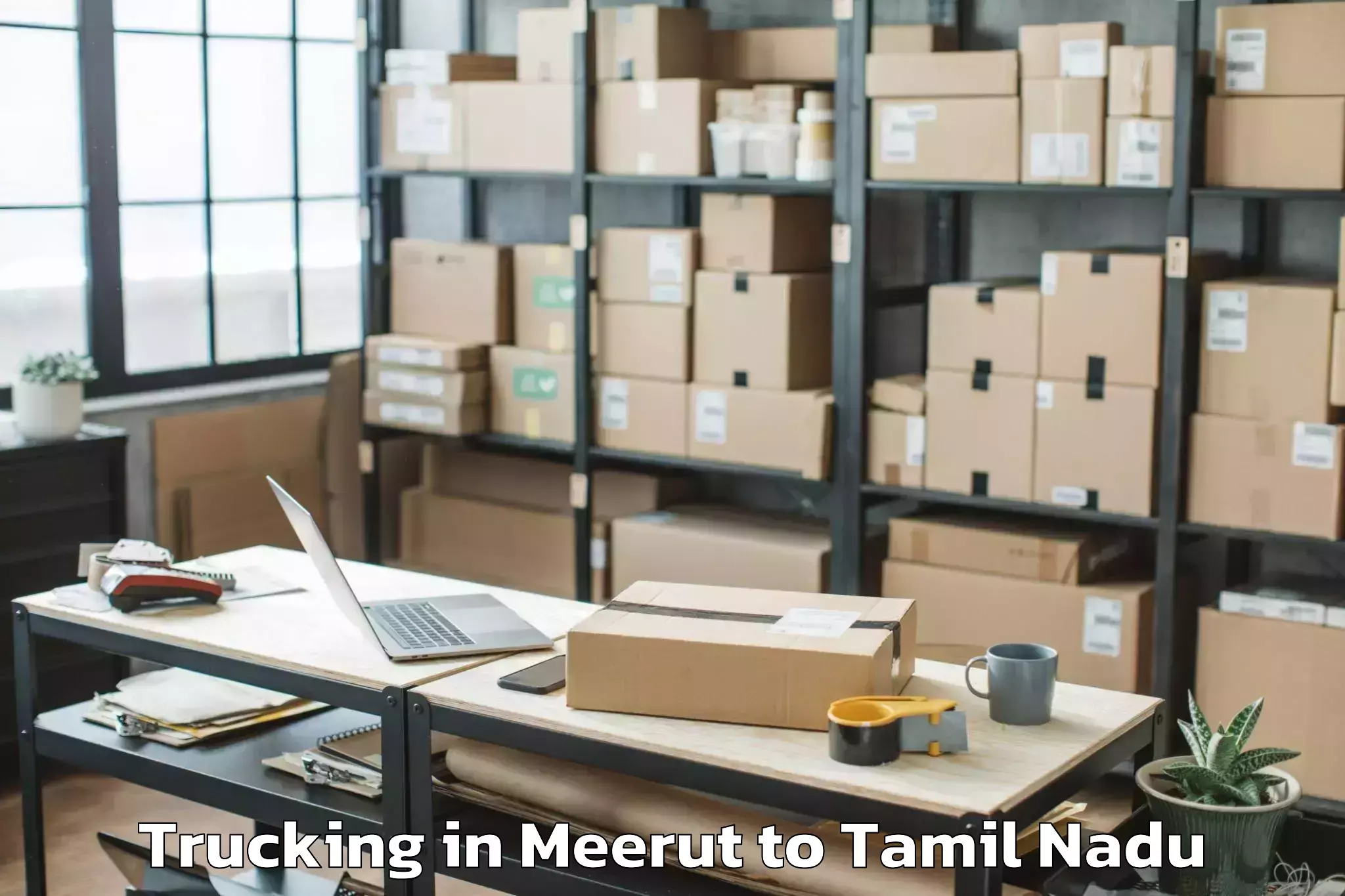 Get Meerut to Mannargudi Trucking